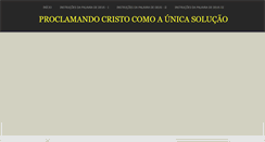 Desktop Screenshot of proclamandocristo.net